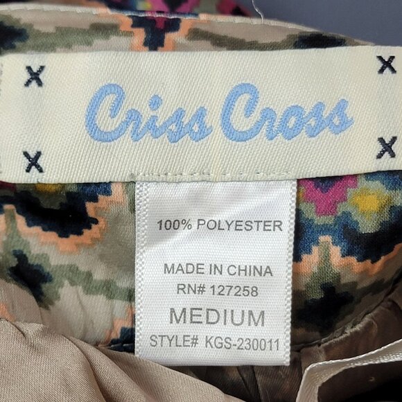 Vintage 90s Satin Mini Skirt Women Medium 8 Geometric A-line Formal Pockets Fall - Picture 5 of 14